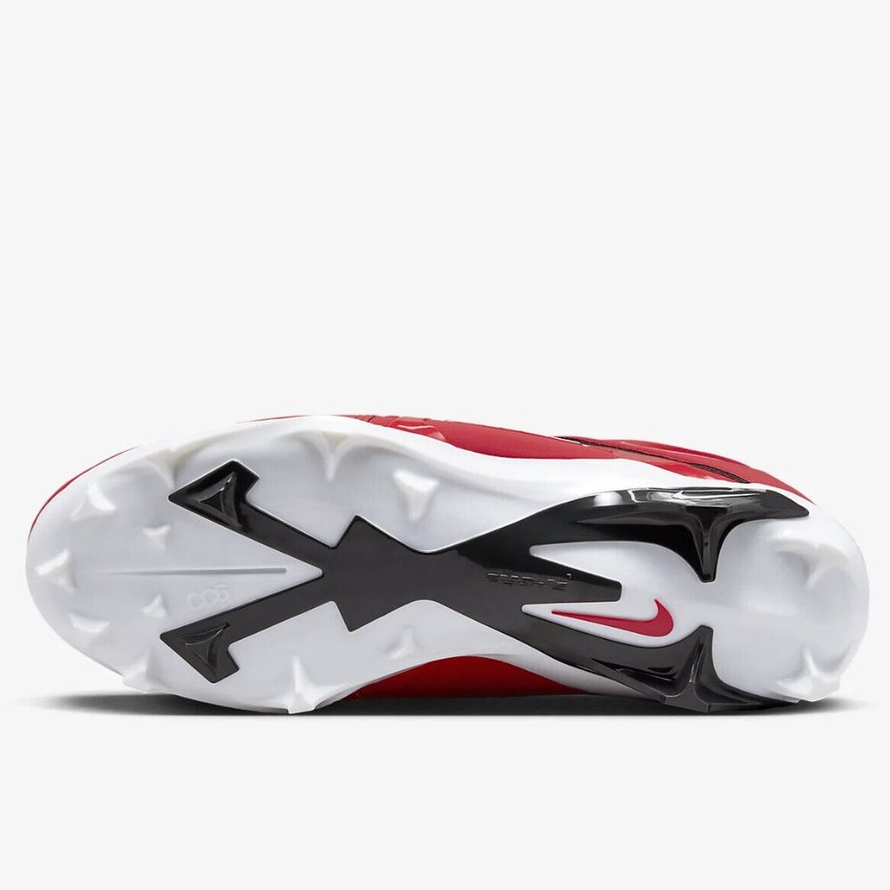 Nike Alpha Menace Pro 3 Mid Mens Football Cleats Red CT6649-616 NEW Size 11 - Picture 7 of 10